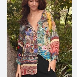 Johnny Was Callaway Ingrid Blouse - Size Large NWT